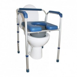 chaise de toilette et douche pliante 3 en 1 alustylemon-materiel-medical-en-pharmacie.fr