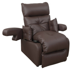 fauteuil releveur cocoon xxl chocolat mon-materiel-medical-en-pharmacie.fr