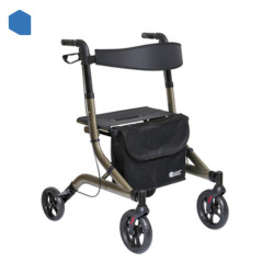 deambulateur 4 roues helios kaki mon-materiel-medical-en-pharmacie.fr