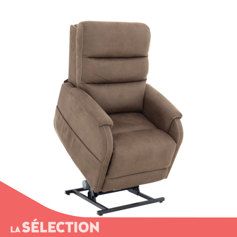 fauteuil releveur initial compact 4 moteurs chocolat mon-materiel-medical-en-pharmacie.fr