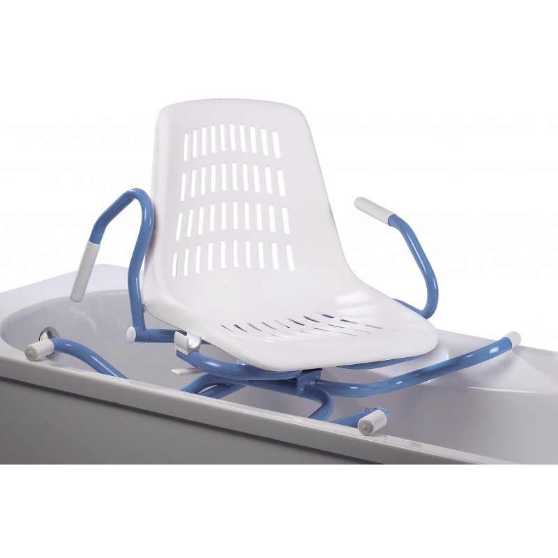 Siege de bain pivotant accoudoirs escamotables mon-materiel-medical-en-pharmacie.fr