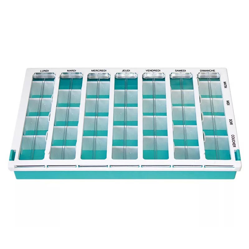 pilulier hebdomadaire reglable mon-materiel-medical-en-pharmacie.fr
