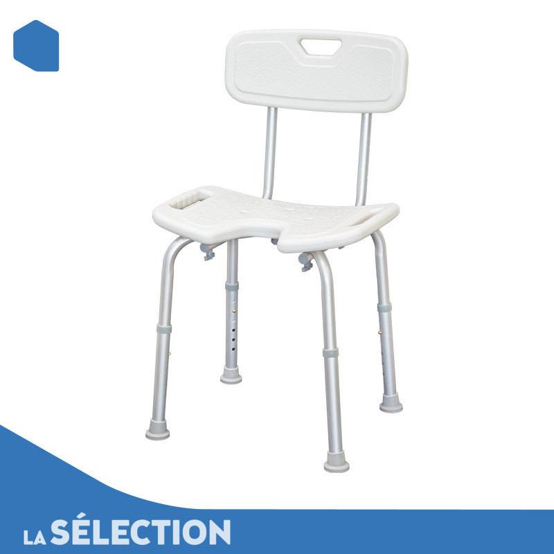 chaise de douche a decoupe anatomique merlin mon-materiel-medical-en-pharmacie.fr