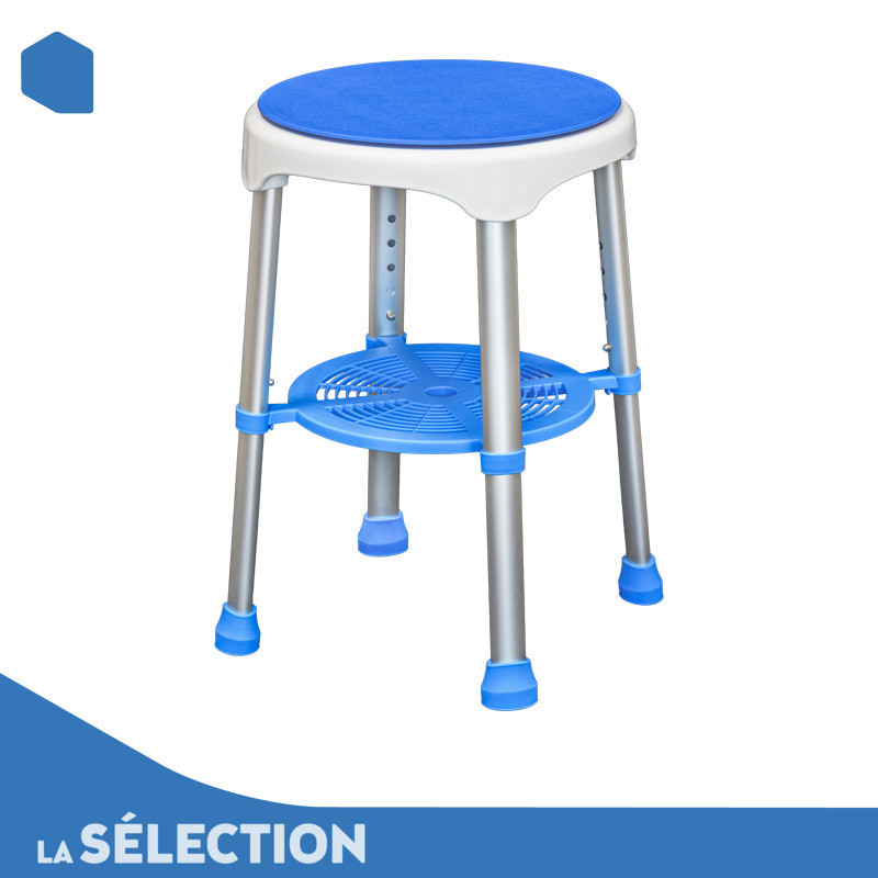 tabouret de douche assise rotative robin mon-materiel-medical-en-pharmacie.fr