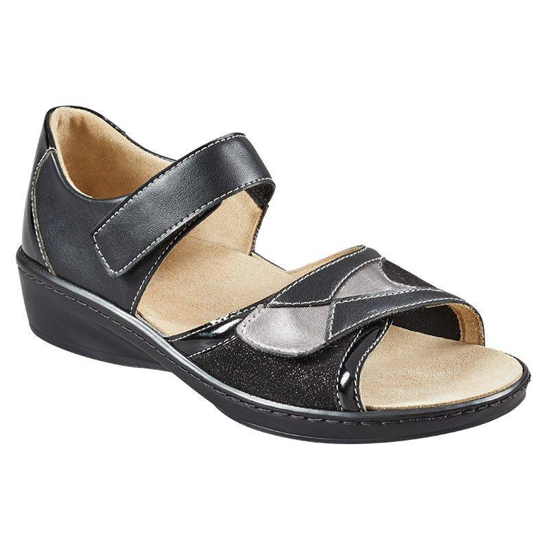 sandales orthopediques amadea noir mon-materiel-medical-en-pharmacie.fr