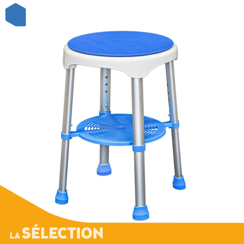 tabouret de douche assise rotative robin mon-materiel-medical-en-pharmacie.fr