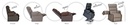 FAUTEUIL RELEVEUR COCOON G2 - 2 moteurs - 15