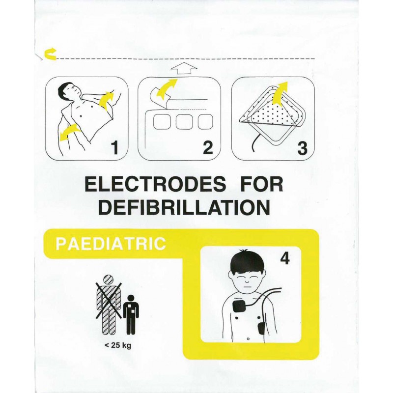 [39734] ÉLECTRODES DÉFIBRILLATEUR ENFANT FRED PA1