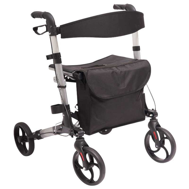 [37264] ROLLATOR 4 ROUES ALU PLIANT