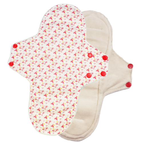 [38211] SERVIETTE HYGIENIQUE LAVABLE DE NUIT Week'up (Flux abondant)