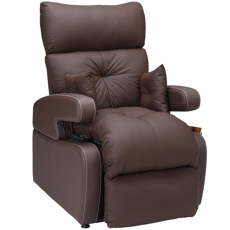 FAUTEUIL RELEVEUR COCOON G2 - 2 moteurs (Chocolat, Avec tablette)