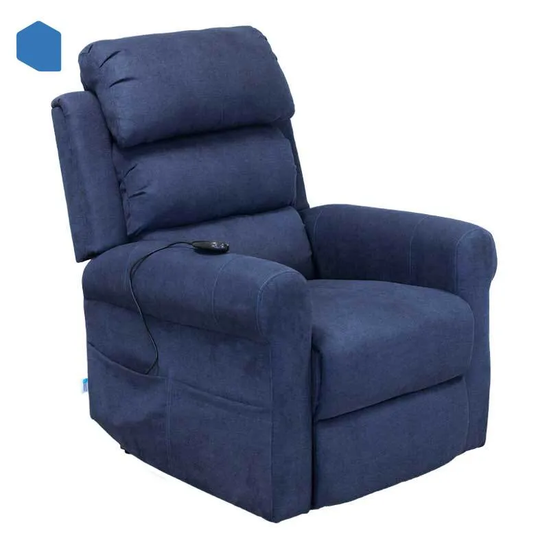 [49499] FAUTEUIL RELEVEUR BAPTISTE (Bleu, 2 moteurs)