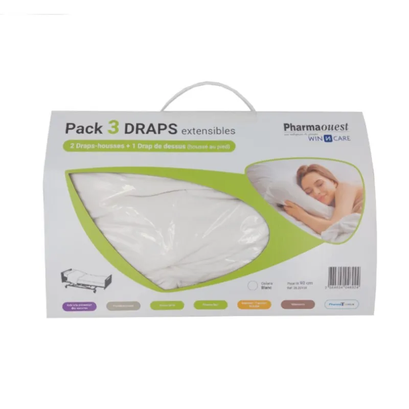 [21175] PACK DRAPS LIT 90 BLANC